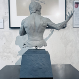 "Be Water" Bruce Lee Bust Sculpture - A Collector's Masterpiece by Mr. Shannon Ma