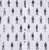 #SEMRM-003 Emanate Meili x Bruce Lee Club x Raphael Ma - Men's Shirt with Bruce Lee Art Prints (Black&White) - Bruce Lee Club