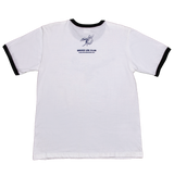 #T016 Way of the Dragon Film Crew Remake Black Round-neck T-shirt (Navy Print) - Bruce Lee Club