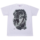 #T017 Eric Fung Graphic Print Round-neck White T-shirt - Bruce Lee Club