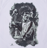 #T017 Eric Fung Graphic Print Round-neck White T-shirt - Bruce Lee Club