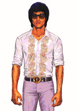 #SEMRM-005 Emanate Meili x Bruce Lee Club x Raphael Ma - Men's Shirt with Bruce Lee Body Prints (Style B) - Bruce Lee Club