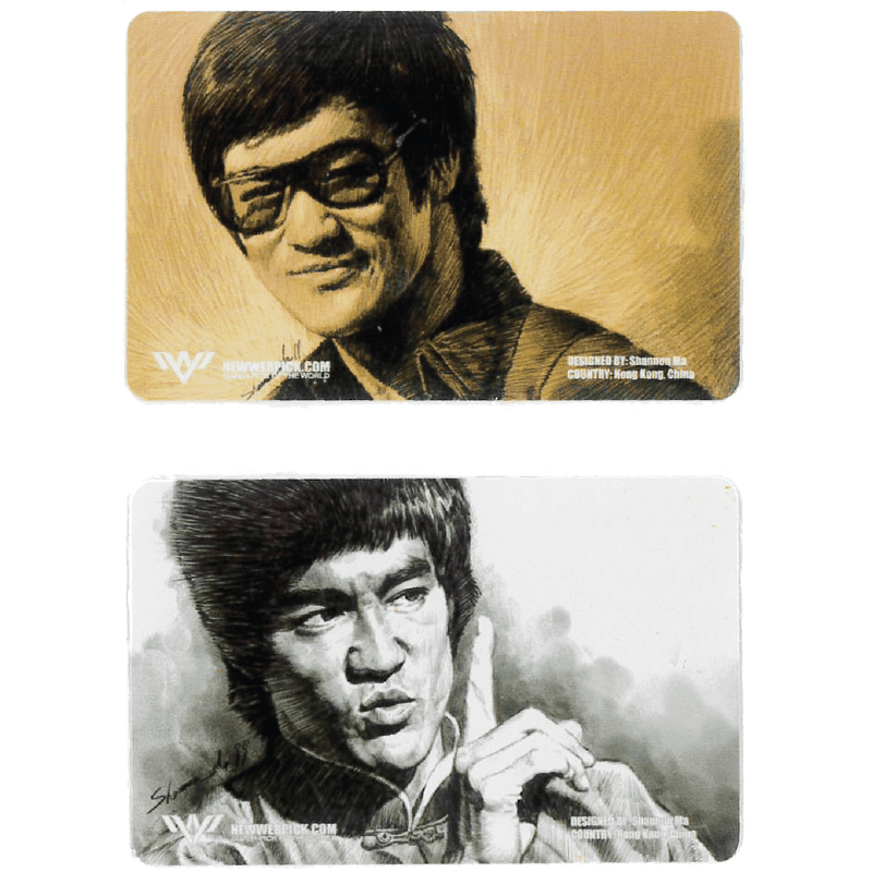 NewWebPick Prepaid Cards Collection - Bruce Lee Style (2 pcs 1 set) - Bruce Lee Club