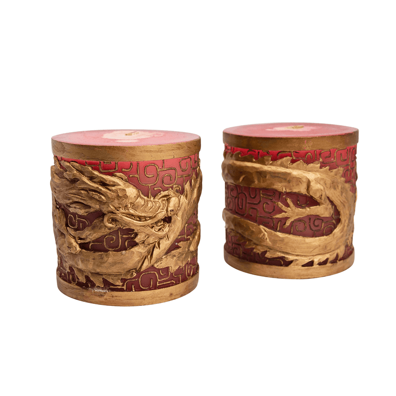 Bruce Lee Golden Dragon Candle Set - Bruce Lee Club