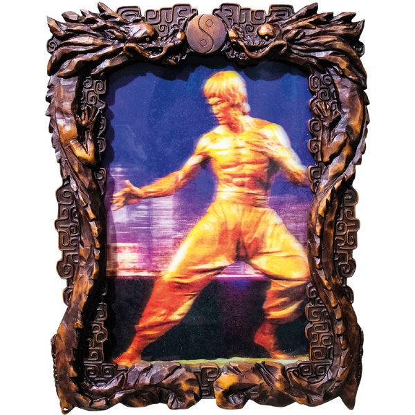 Bruce Lee Statue 3D Photo with Frame - Bruce Lee Club