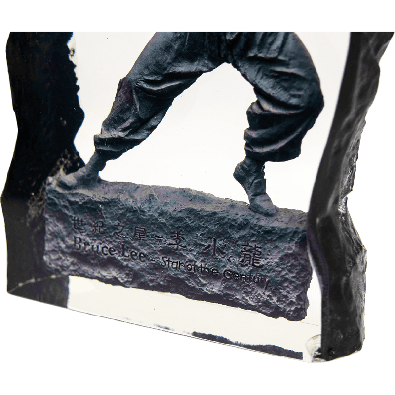 Star Of The Century Bronze Statue Crystal Decoration - Bruce Lee Club