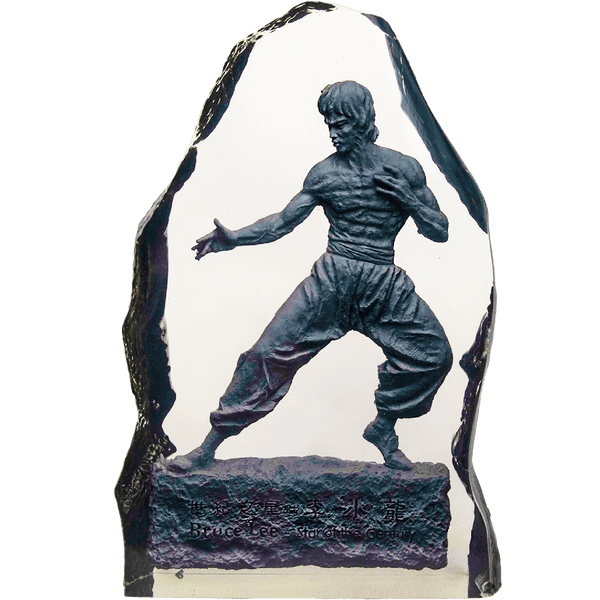 Star Of The Century Bronze Statue Crystal Decoration - Bruce Lee Club