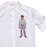 SEMRM-004 Emanate Meili x Bruce Lee Club x 馬少飛コラボシリーズ ブルース・リークラシックファッションプリントMen'sシャツ（Aタイプ）