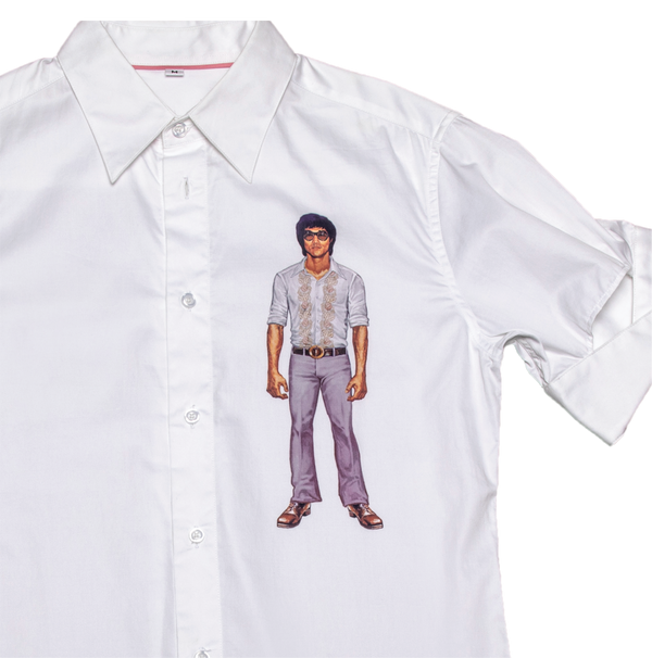 #SEMRM-004 Emanate Meili x Bruce Lee Club x Raphael Ma - Men's Shirt with Bruce Lee Body Prints (Style A) - Bruce Lee Club
