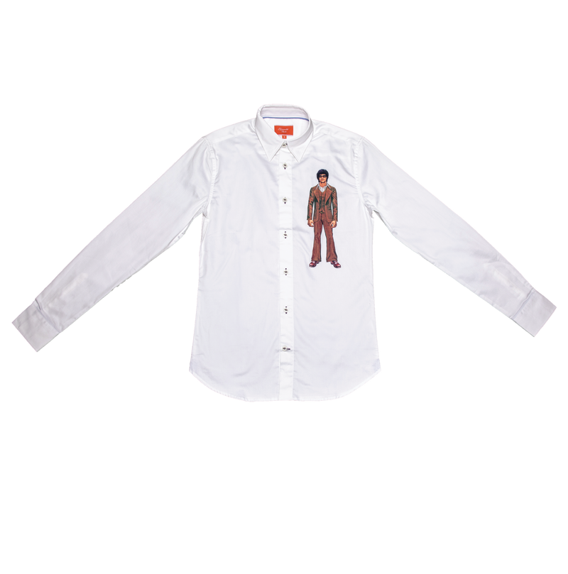 #SEMRM-005 Emanate Meili x Bruce Lee Club x Raphael Ma - Men's Shirt with Bruce Lee Body Prints (Style B) - Bruce Lee Club