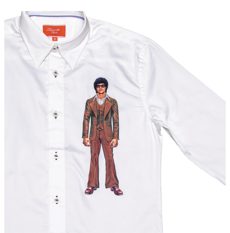 #SEMRM-005 Emanate Meili x Bruce Lee Club x Raphael Ma - Men's Shirt with Bruce Lee Body Prints (Style B)