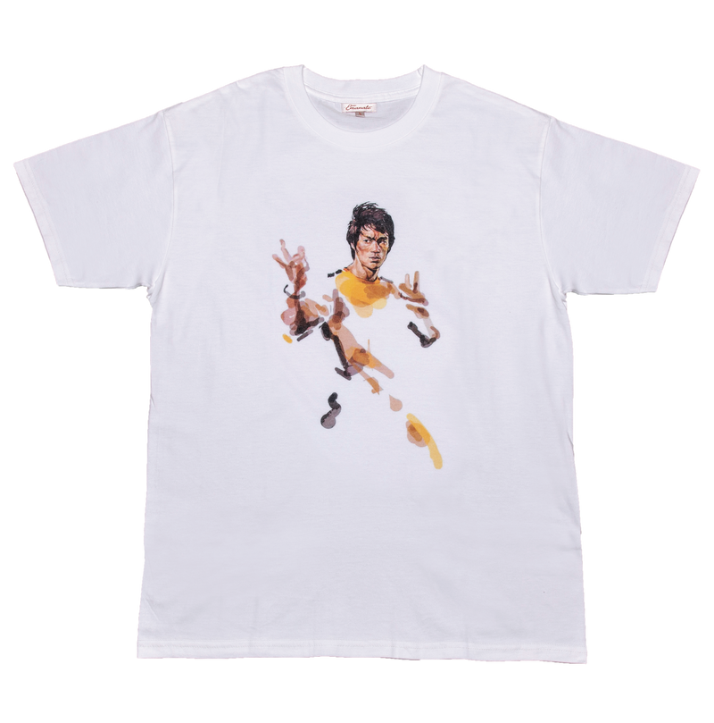 #T001 Bruce Lee Club 2019-20年度會員T-shirt クールネック半袖圓(ホワイト)（GD）
