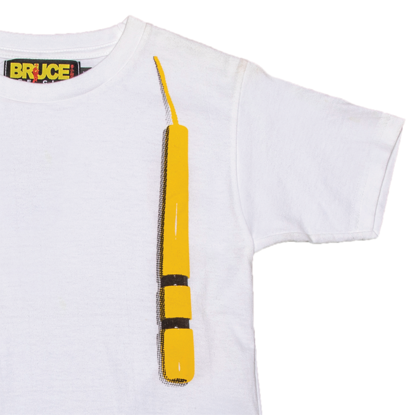 #T005 Bruce Lee Club Production Yellow Nunchaku Printed Kidswear T-shirt - Bruce Lee Club