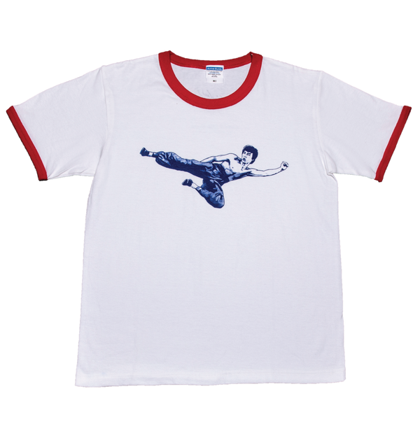 #T007 「1972年李小龍工作團隊服」復刻版 紅色圓領短袖童裝T恤
