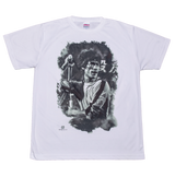 #T017 Eric Fung グラフィックプリント クールネック半袖Tシャツ(ホワイト)